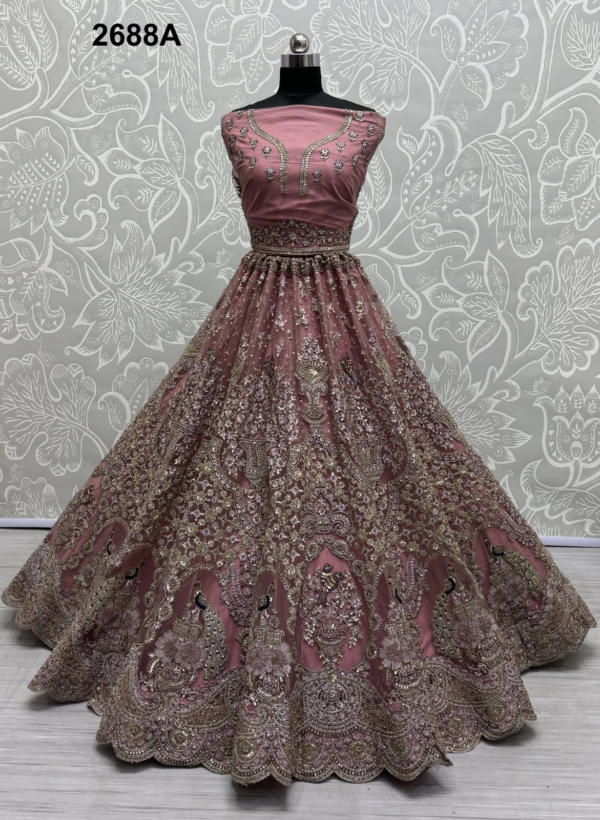 Anjani Art 2688A To 2688C Heavy Net Wholesale Lehenga Catalog — Wholesale Lehenga, MPA wholesale from Surat — Photo 13